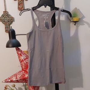 Gray Racerback Tank Top